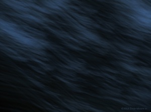 Camera motion image capture resembling a blue texture of open water